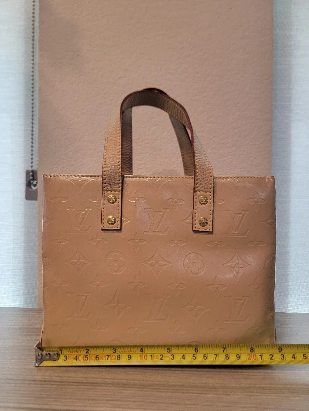 Louis Vuitton Monogram Vernis Reade PM Tote Bag - Beige + NEW Felt Organizer